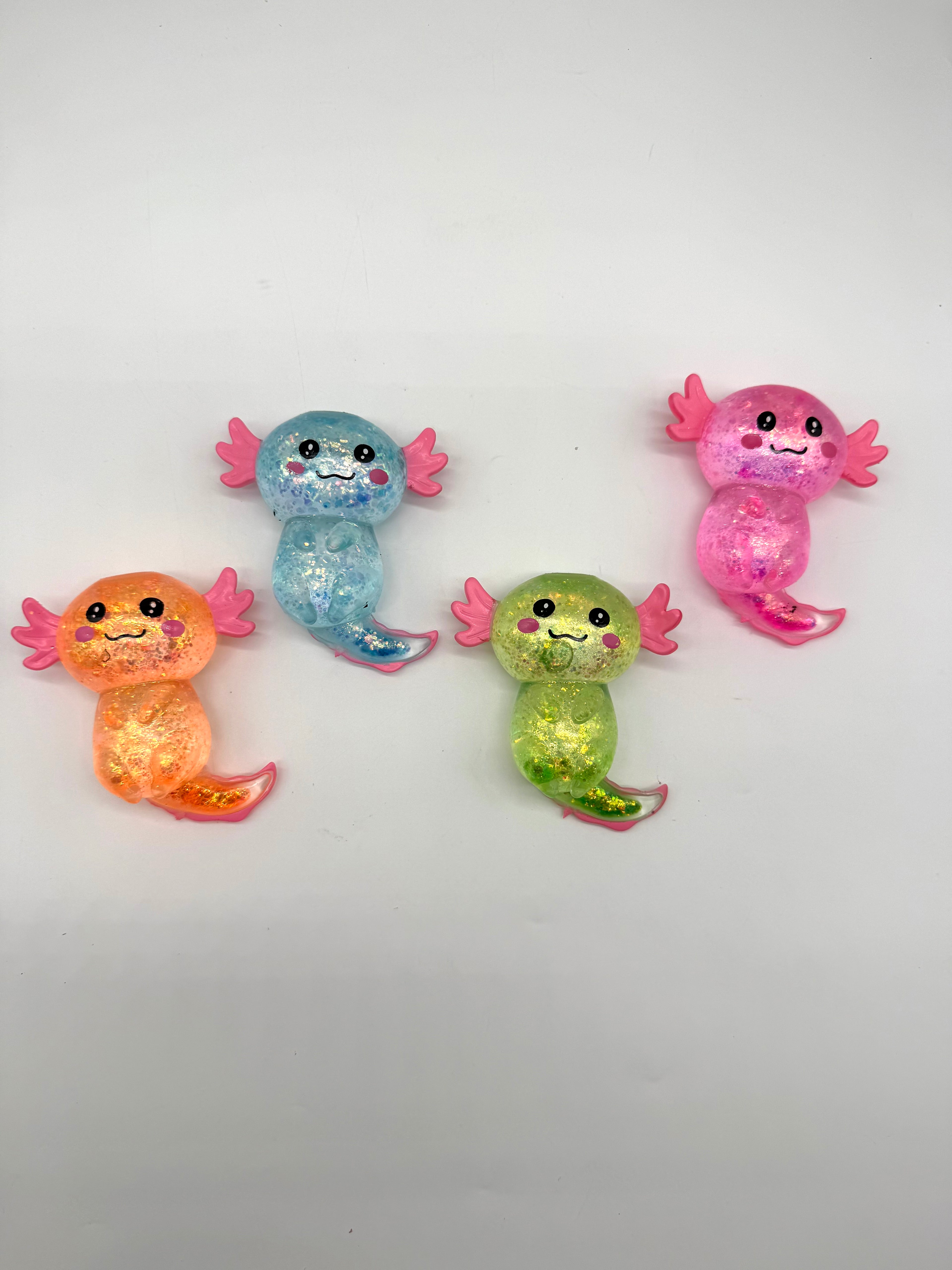Axolotl Squeeze Stress Relief Glitter Fidget Toys